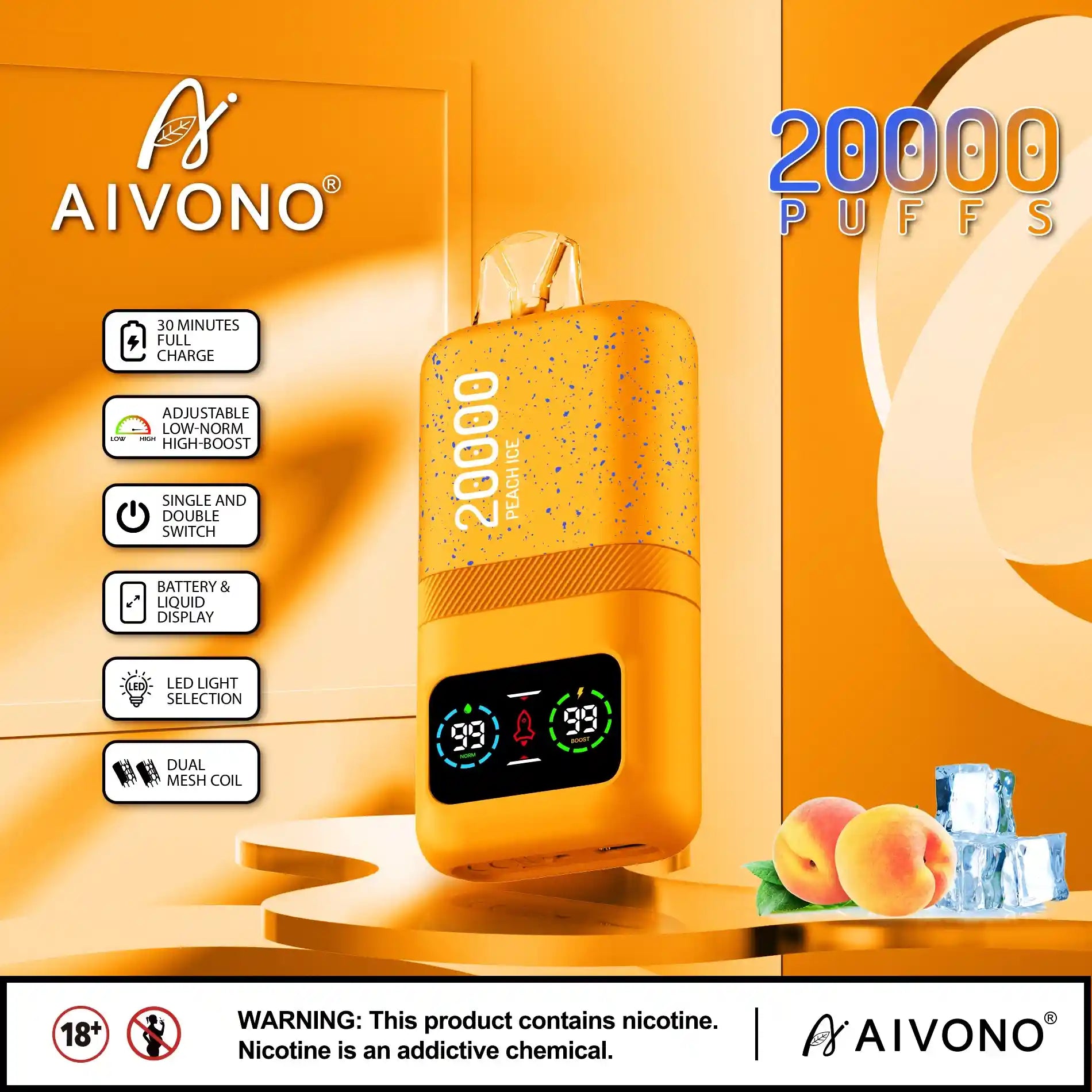 AIVONO AIM MAGIC 20000 PUFFS DOUBLE WIRE MESH
