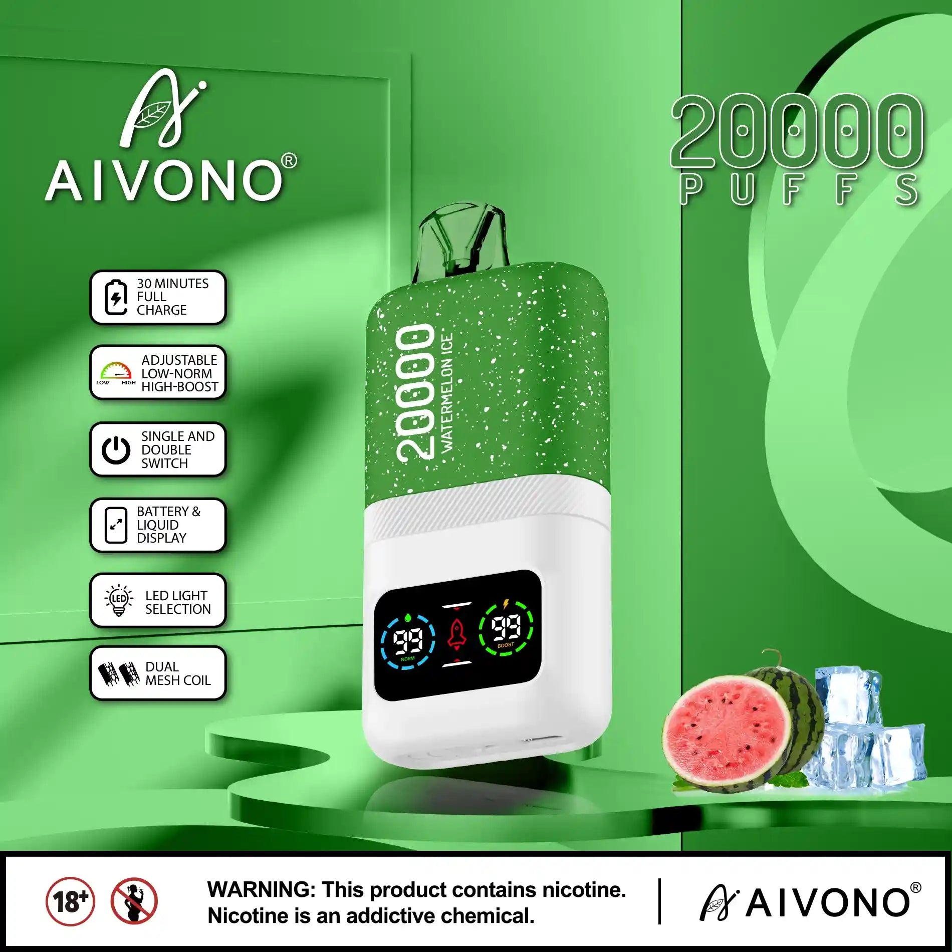 AIVONO AIM MAGIC 20000 PUFFS DOUBLE WIRE MESH