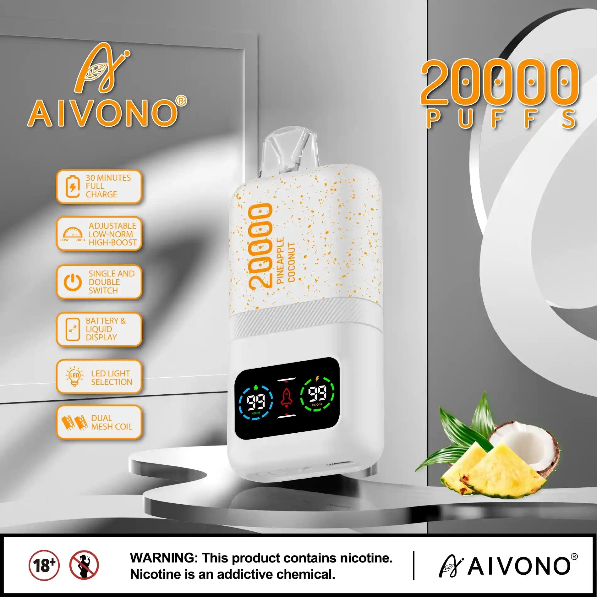 AIVONO AIM MAGIC 20000 PUFFS DOUBLE WIRE MESH