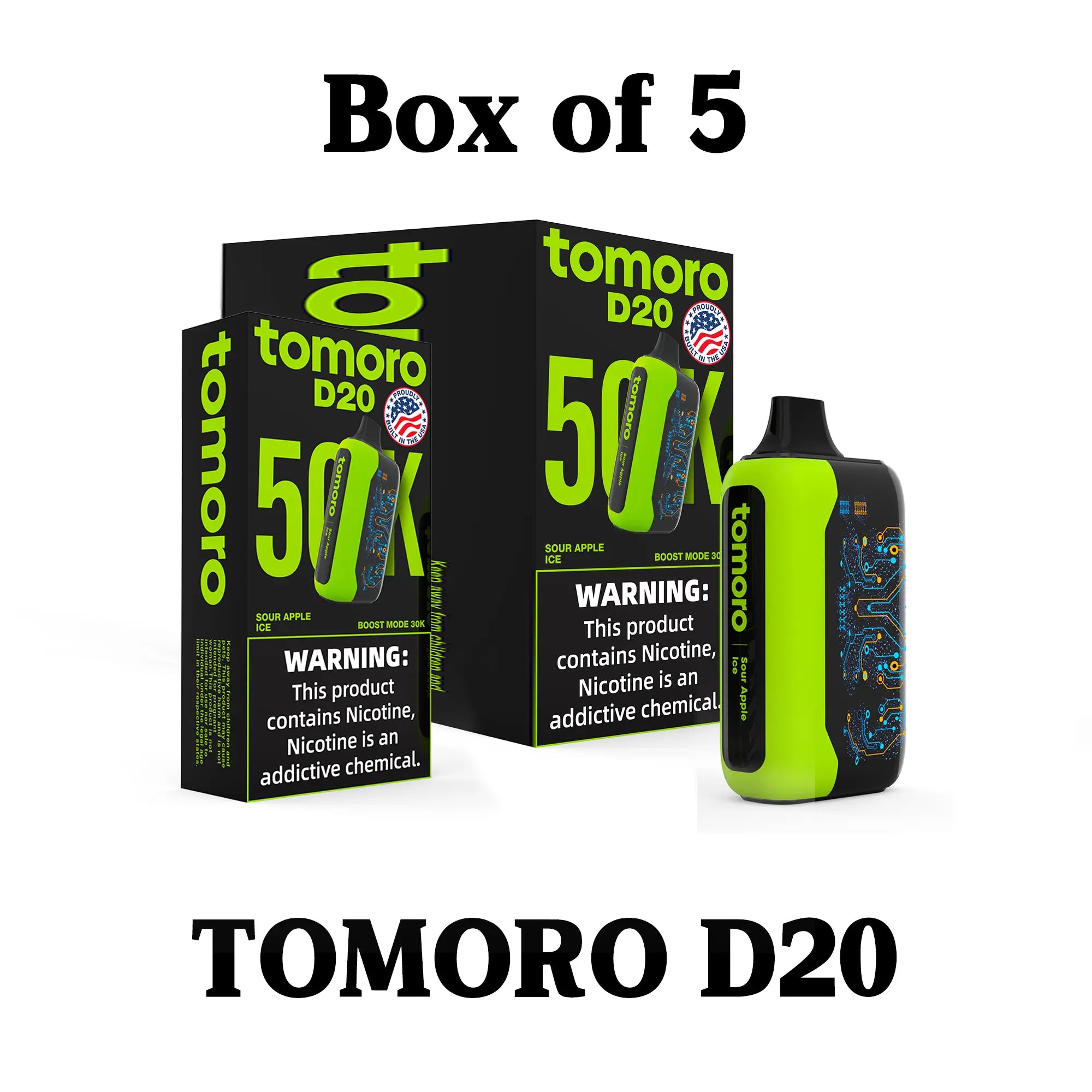 TOMORO D20 35000 PUFFS x5