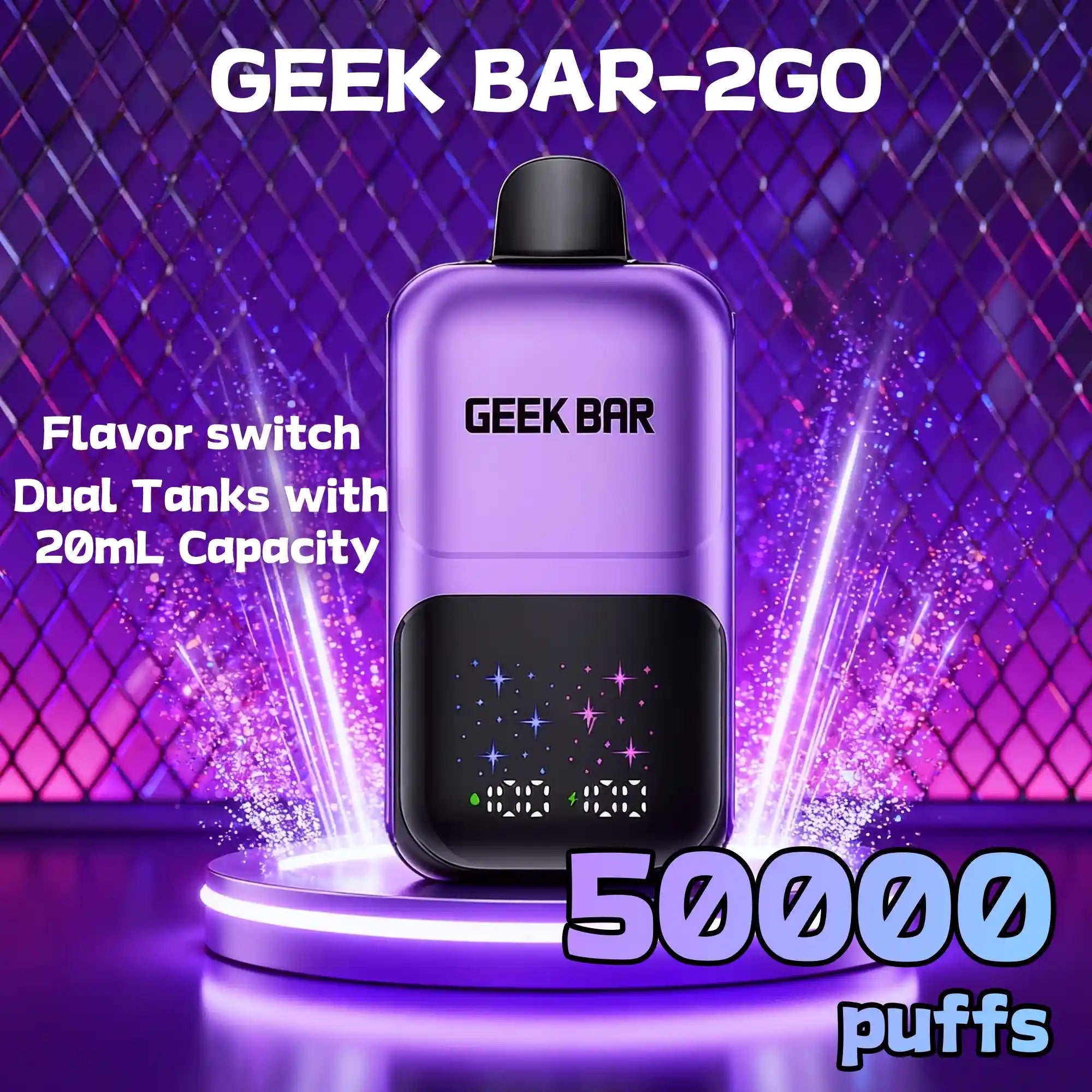 GEEK BAR 2 FLAVOR 2GO 50000 PUFFS